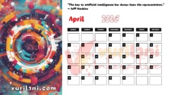 Vurilani 2026 Goals Calendar - April