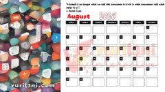 Vurilani 2026 Goals Calendar - August