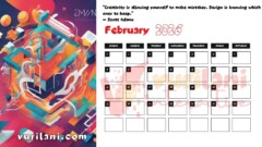 Vurilani 2026 Goals Calendar - February