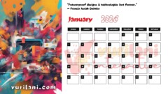 Vurilani 2026 Goals Calendar - January