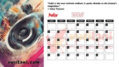 Vurilani 2026 Goals Calendar - July
