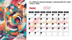 Vurilani 2026 Goals Calendar - June